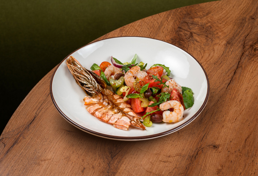 Каталана с креветками